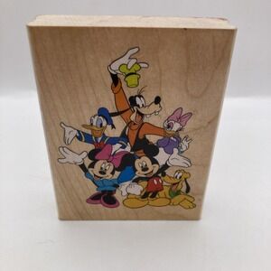 Disney 540-J01 Mickey and Friends Rubber Stamp Made In USA